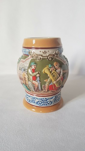 Chope bière vintage grès - chope,