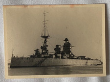 Photo ancienne marine militaire bateau HMS Rodney Royal Navy