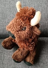 578?Peluche Buffle Taureau Bison P.I.A Holland 20cm Marron Plush