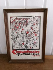 Tableau encadré  Eugène NOACK signé dédicacé CINQUANTENAIRE FOOTBALL CLUB COLMAR