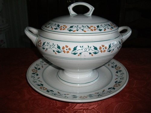 Ancienne soupiere plat - plat, kg