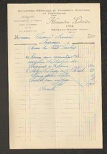 MENETOU-SALON (18) ZINGUERIE PLOMBERIE COUVERTURE "Alexandre LABORDE" 1920