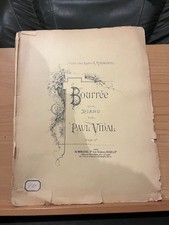 Paul Vidal Bourrée pour piano
