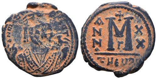 Byzantine follis justinian - follis, i