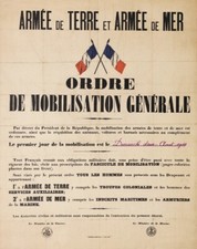 ORDRE MOBILISATION 1914