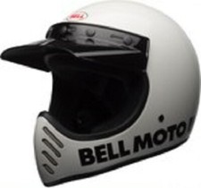 Casque Intégral Moto-3 Classique Blanc Bell Taille S
