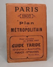Guide Taride - Paris plan du métropolitan - 1907 | Etat correct