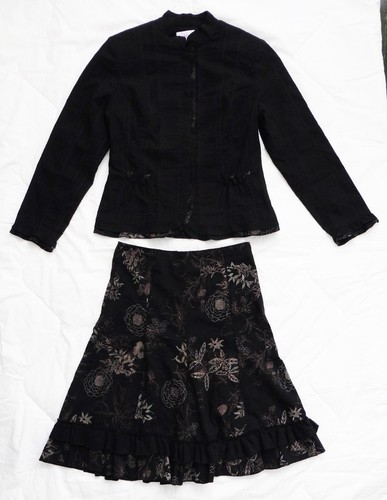Ensemble jupe veste noir a - ensemble, veste.
