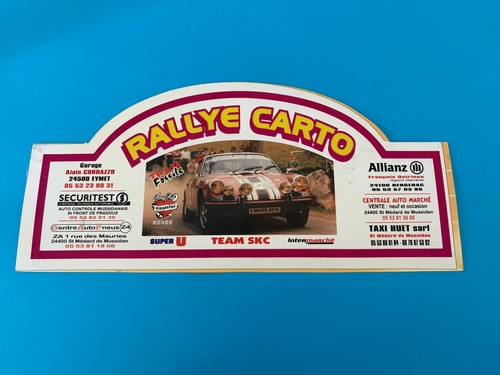 Plaque rallye automobile - de,