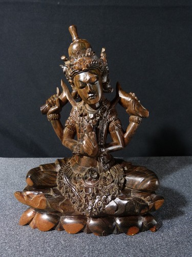 Sculpture statue bois - sculpture, en