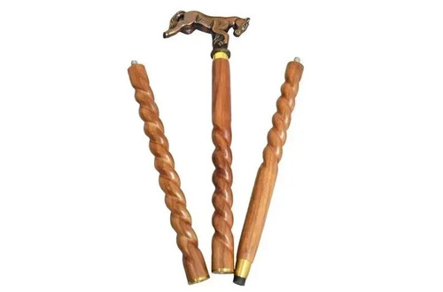 Bâton marche bois - de, en