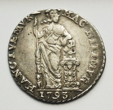 NETHERLANDS HOLLAND GULDEN 1793, Silver Coin, Monnaie en Argent