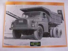 CARTE FICHE CAMION TRAVAUX PUBLICS TATRA T 148 S1 1973