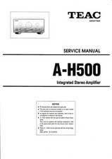 Manuel De Service Pour Teac A-H500