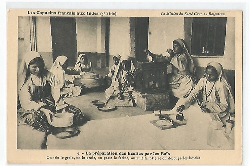 Postcard india mission - india, ,