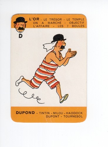 Jeu cartes tintin - jeu, de
