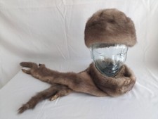 etole et chapeau en vison ancien