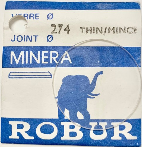 Verre montre robur mineral - de,