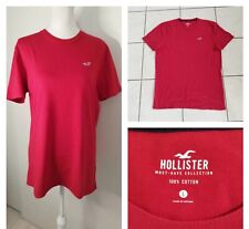 Tee-shirt homme "Hollister " en coton  rouge taille L , 40 