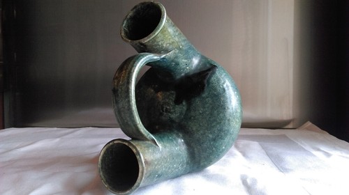Ancien vase arts crafts vers - &,