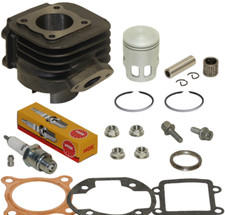 Cylindre piston bougie cage