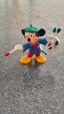 FIGURINE MICKEY MOUSE PEINTRE WALT DISNEY PROD.  WEST GERMANY 3 BULLY HAUT 5 CM