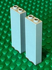 2 x LEGO Light Gray OldGray brick 2454 / 6098 6091 6090 4733 4709 4735 6081 6270
