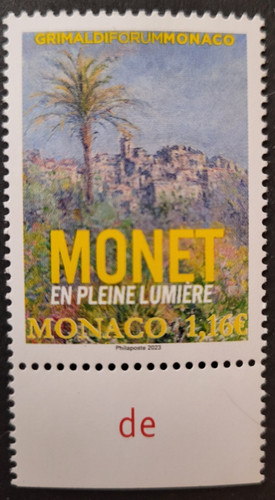 Timbre stamp monet - en, pleine
