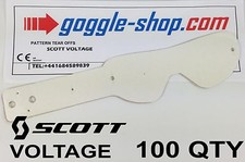 100 Quantité Goggle-Shop Tear Offs Pour Scott VOLTAGE Lunettes Motocross Palmes