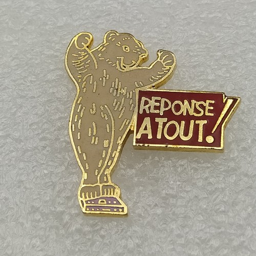Pin reponse tout ours non - pin's-reponse, tout-ours-non