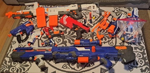 Lot fusils pistolets nerf - et,