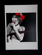 Serigraphie Originale Death NYC " Machine Gun Pin Up " Epreuve d'Artiste signée