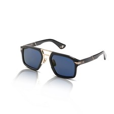 Police Soleil Homme Anniversaire Collection SPLL60M 700G Noir/Blue-Gold