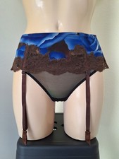 ARGENTOVIVO PORTE JARRETELLE TAILLE 85 COULEUR BLEU / MARRON