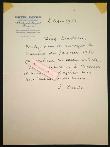 S 1953 julien benda - l.a.s,