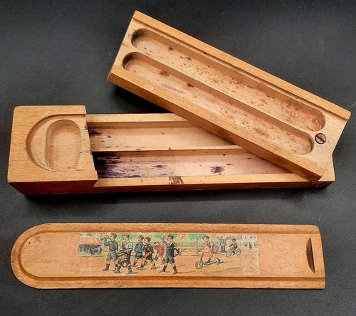 Ancien plumier bois 2 - plumier, en