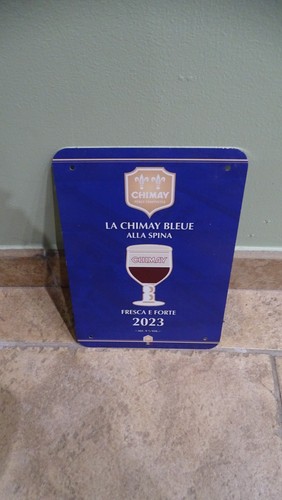 Plv plaque tole biere chimay - tole,