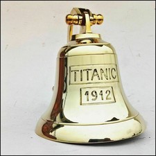 Cloche d'ancre en laiton cloche Titanic Bell 1912 Londres cloche suspendue...