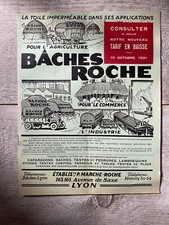 Ancienne Brochure Publicitaire Automobile bâche Roche 1931 8 pages