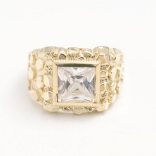 Bague Signet Large En Or