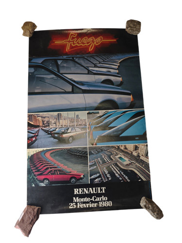 Affiche vintage renault monte - renault,