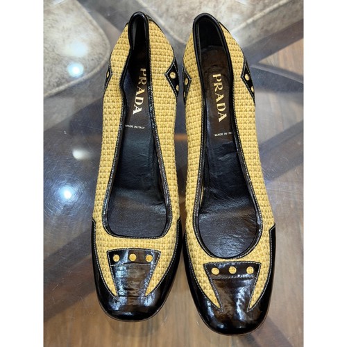 Prada woven raffia - raffia, black