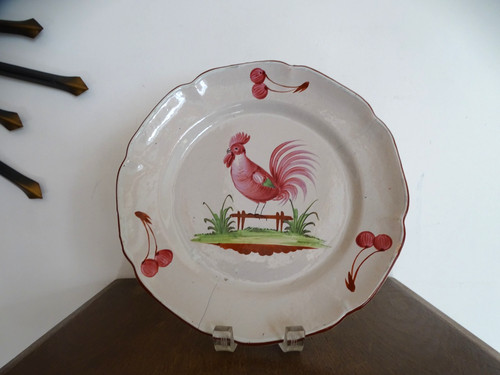 Assiette ancienne faience - , st
