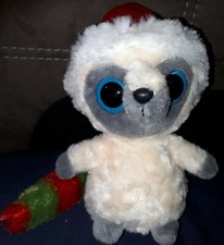 P1/Doudou PELUCHE YooHoo & Friends  Le Galago Blanc et Rouge 17 cm Aurora WORLD 