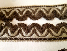 GALON JACQUARD CORDONNET DE SOIE TISSE MAIN XIXè ,XXè ATELIER LYONNAIS