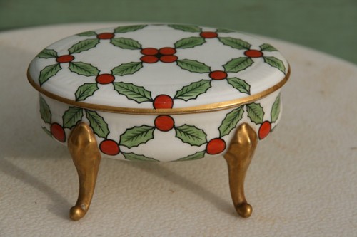 Boite art déco faience - en,