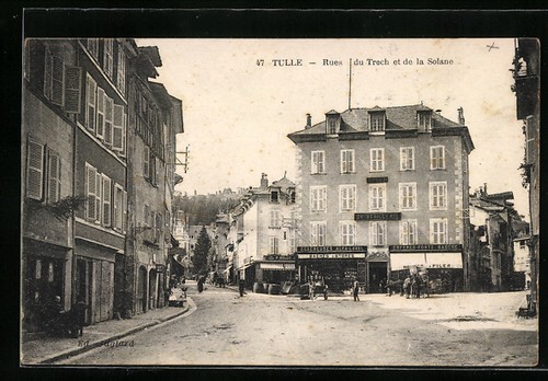 Cpa tulle rues trech - et, de