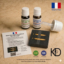 Kit test or acide 14K 18K