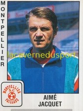 190 AIME JACQUET # COACH MONTPELLIER PAILLADE SC STICKER PANINI FOOT 1989 1990