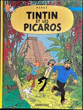 TINTIN 23 Tintin et les Picaros 1976 Hergé Réédition Casterman verso C8 bis 1993